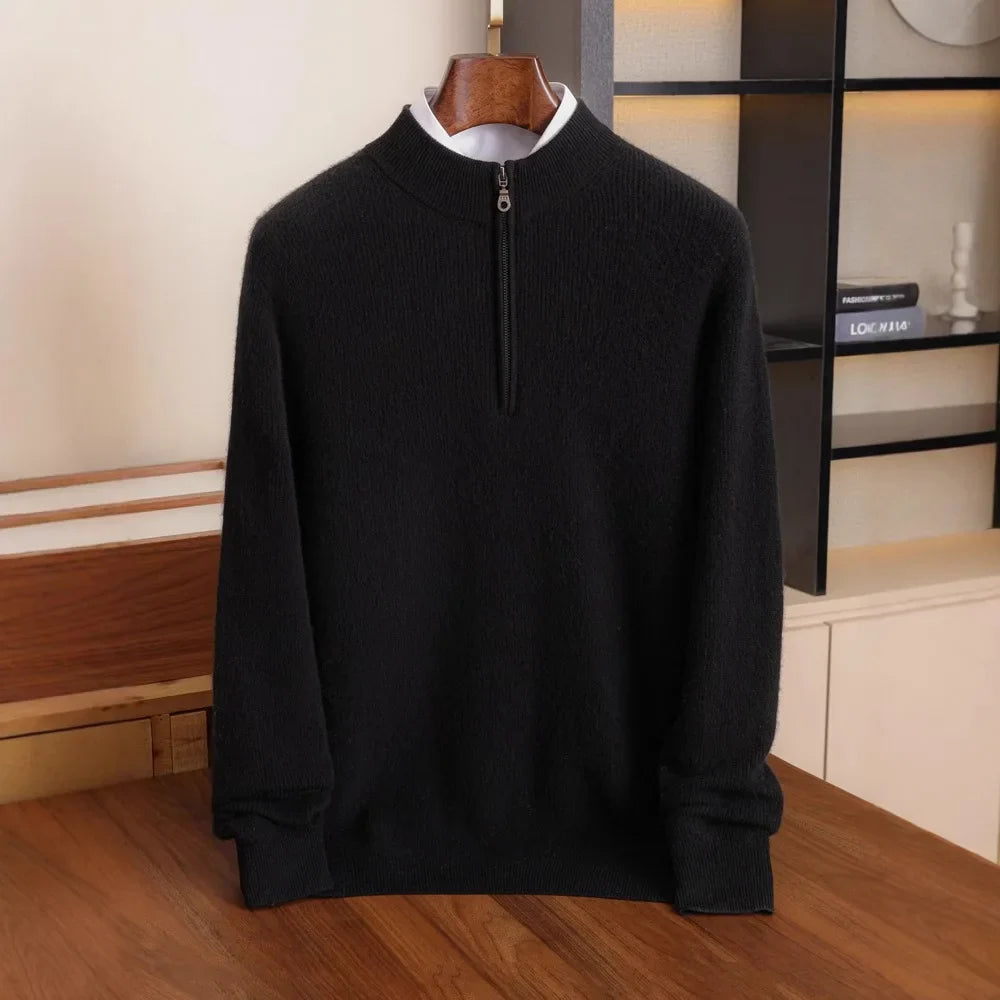 Herren Kaschmir Mix Pullover, warm und modern