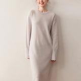 Kaschmir Midikleid zeitlos schlicht & edel für Herbst und Winter