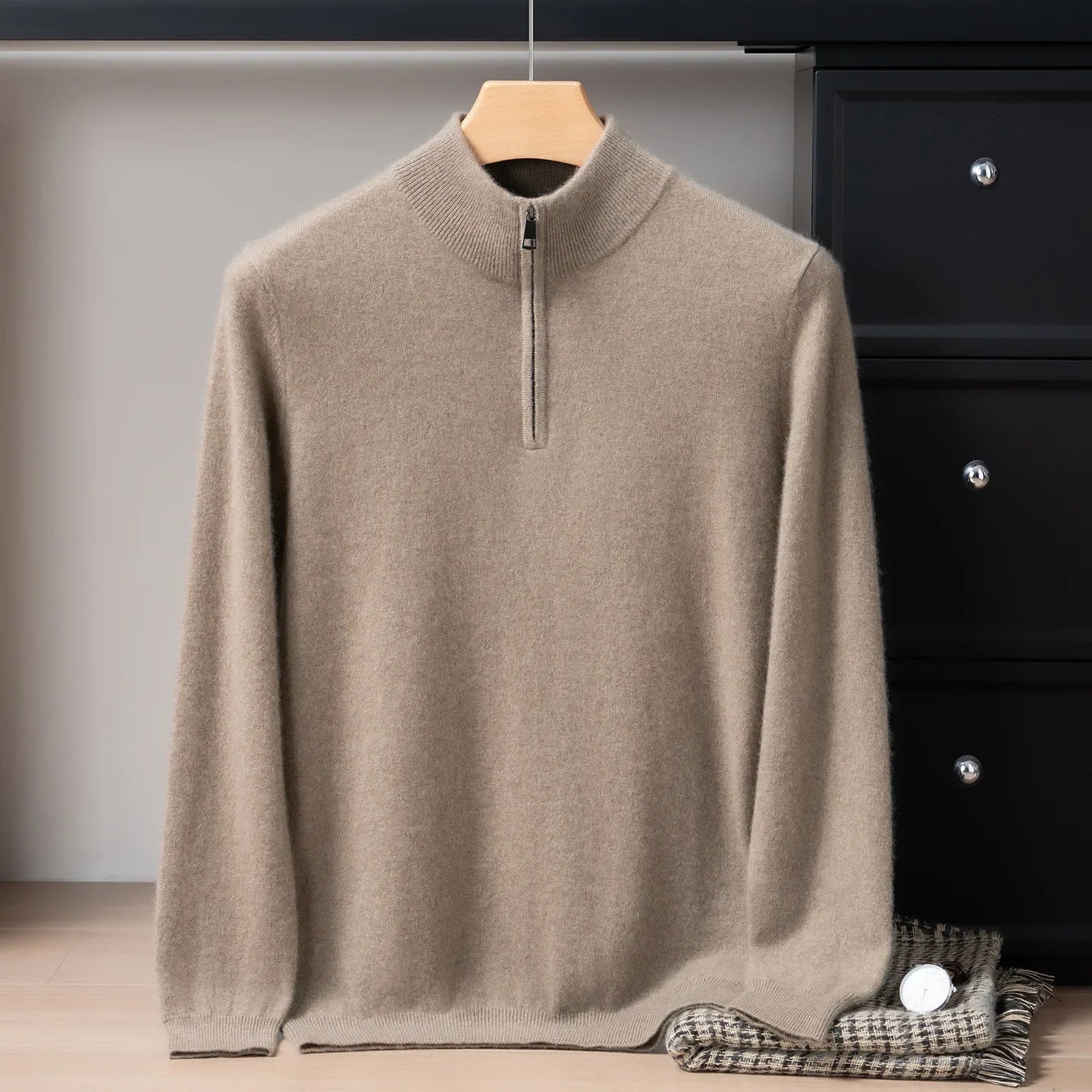 Herren Pullover aus 95% Kaschmir, locker und warm