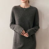 Kaschmir Midikleid zeitlos schlicht & edel für Herbst und Winter