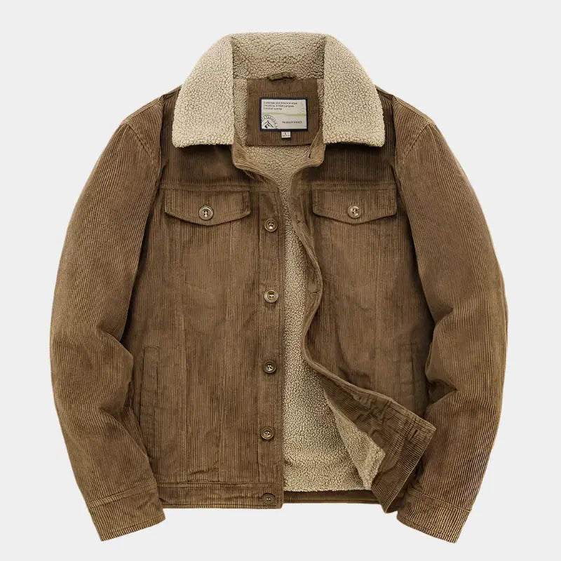 Minimalistische Vintage-Cordjacke