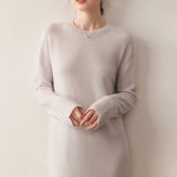 Kaschmir Midikleid zeitlos schlicht & edel für Herbst und Winter