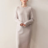 Kaschmir Midikleid zeitlos schlicht & edel für Herbst und Winter