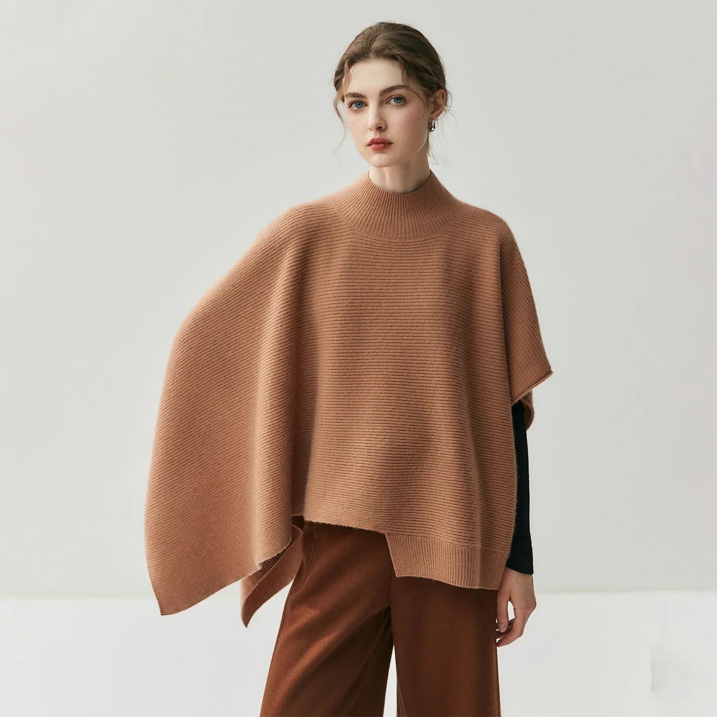 Stadtlinie Damen Kaschmir-Mix Poncho