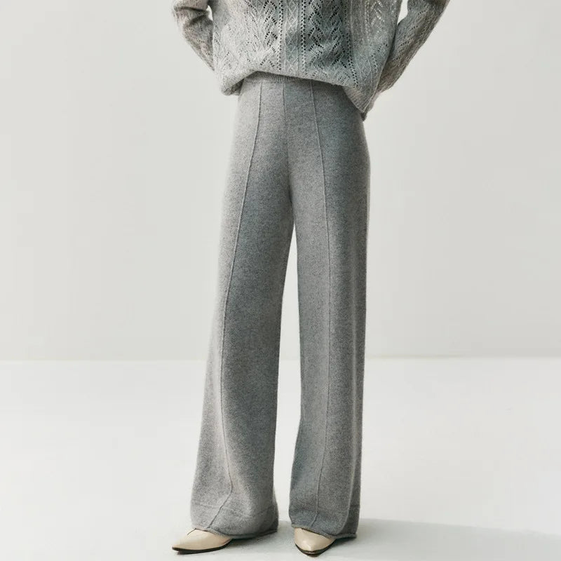 Damen Kaschmirstrickhose