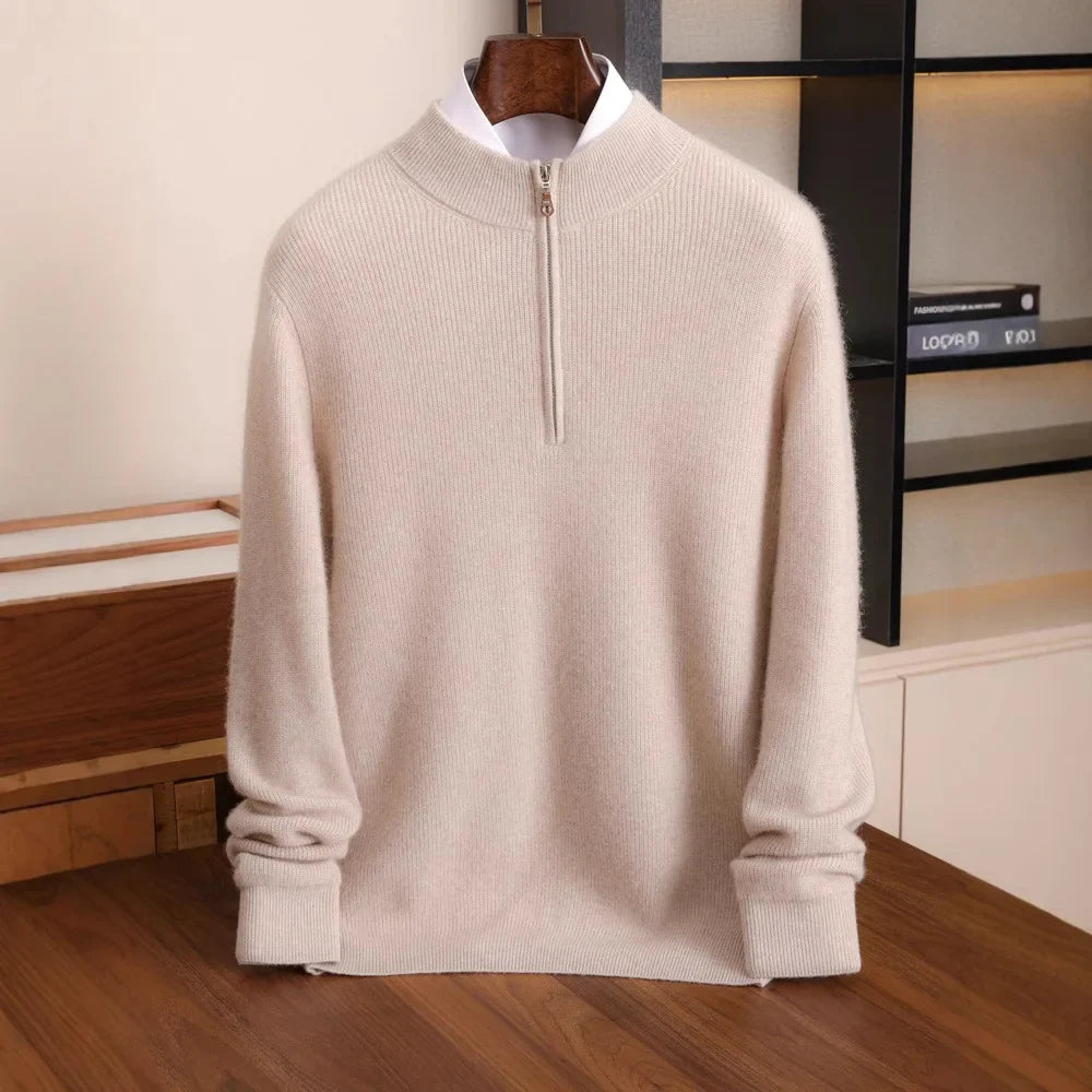 Herren Kaschmir Mix Pullover, warm und modern