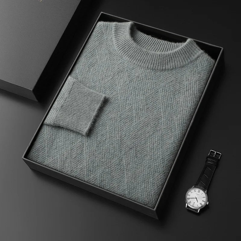 Herren Kaschmir-Mix Pullover warm und modern