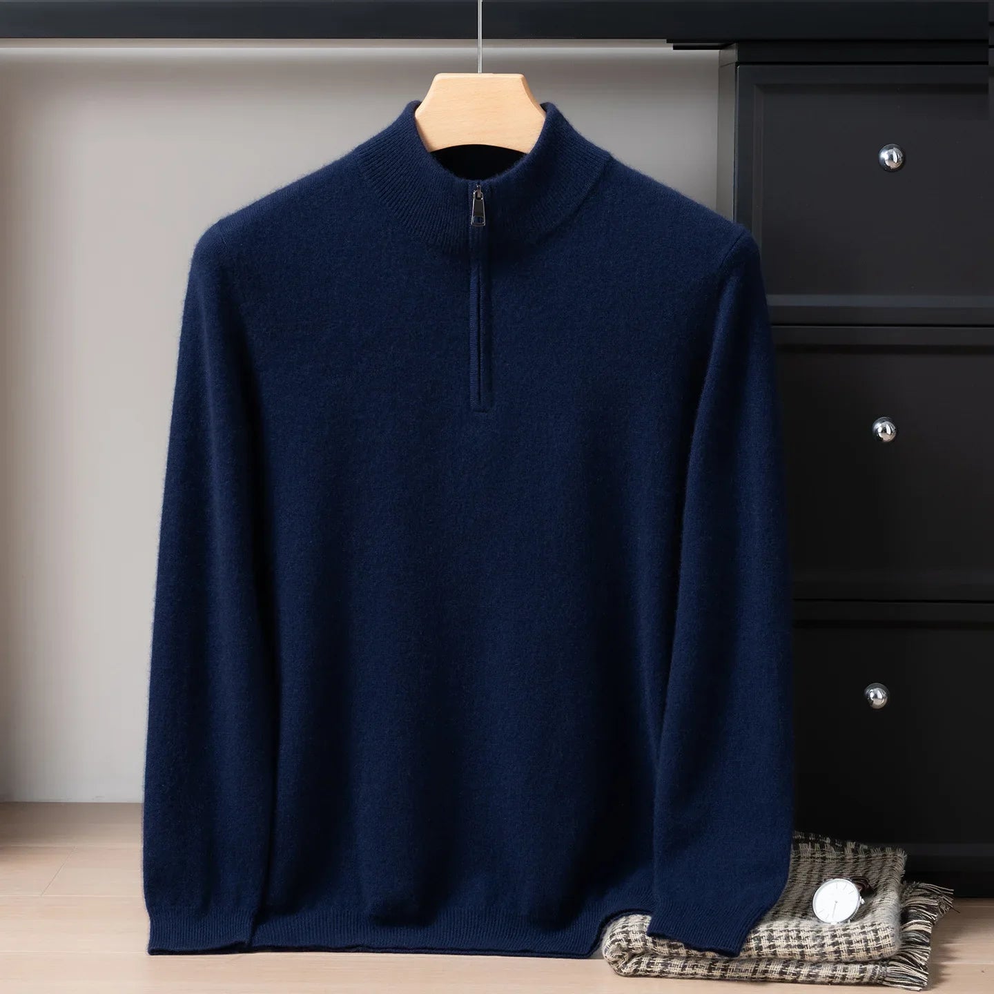 Herren Pullover aus 95% Kaschmir, locker und warm