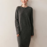 Kaschmir Midikleid zeitlos schlicht & edel für Herbst und Winter