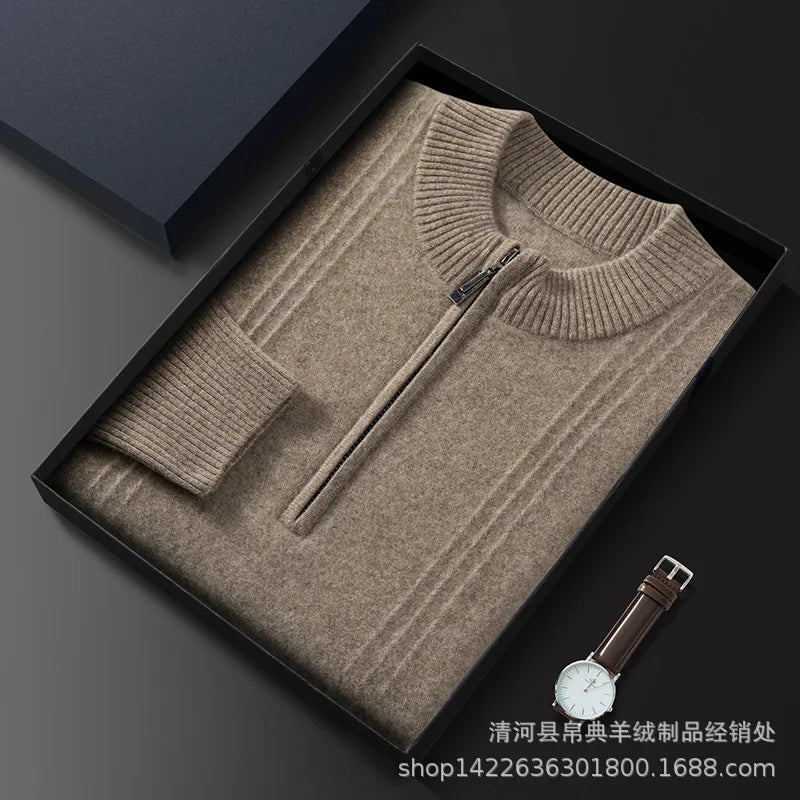 Herren Pullover aus 95% Kaschmir, warm und weich