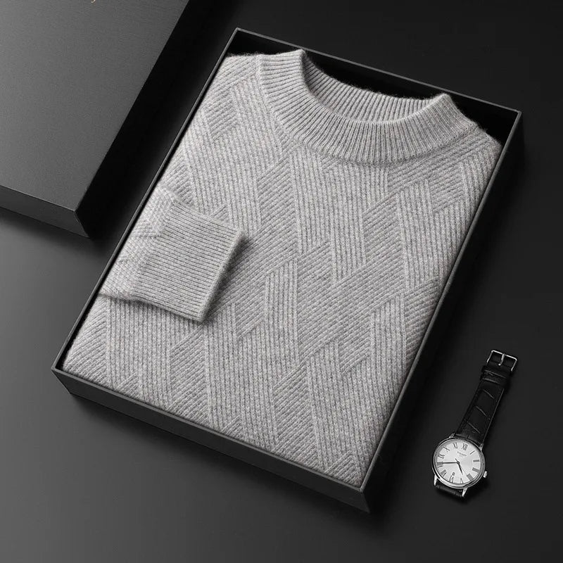 Herren Kaschmir-Mix Pullover warm und modern