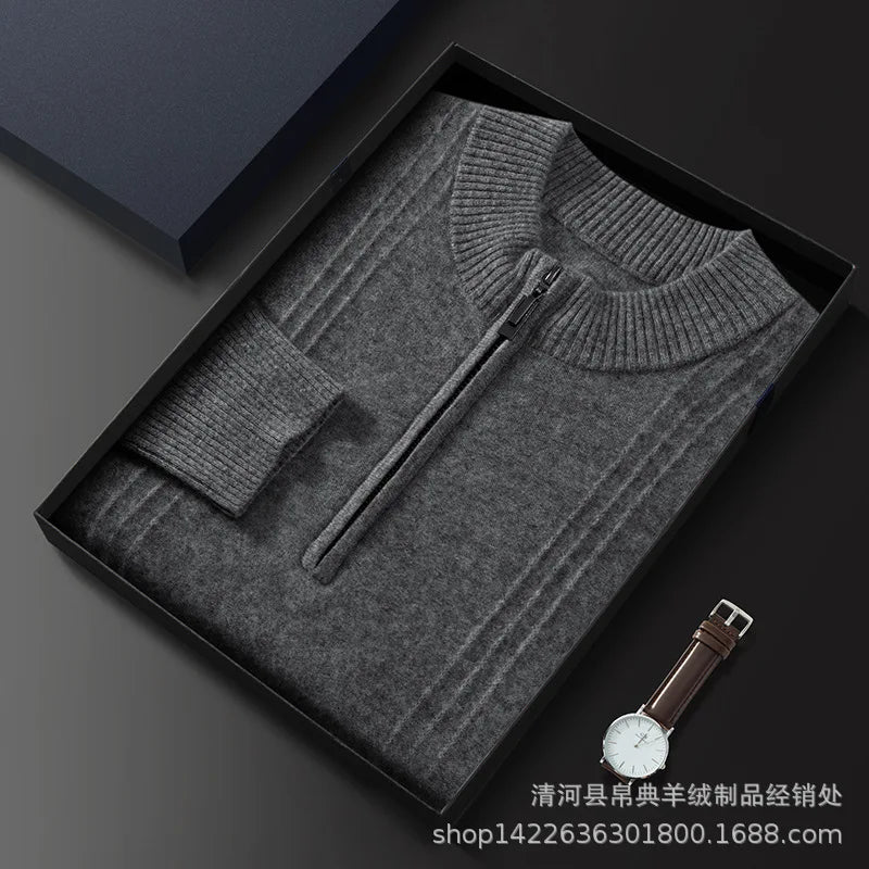 Herren Pullover aus 95% Kaschmir, warm und weich