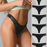 6er-Pack Damen Spitzen Strings