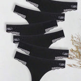 6er-Pack Damen Spitzen Strings