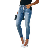 HERBERGER | Damen Jeans mit dezenten Abriefeffekten und weichem Stoff