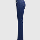 Damen Jeans mit Knopfleiste