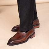 Citi Leder Sattel Loafers