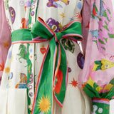 Schickes langes Abendkleid im Retro-Stil