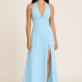 HERBERGER | Festliches Damen Maxikleid mit Neckholder-Ausschnitt luftig & leicht