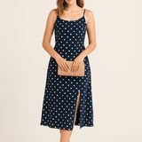 HERBERGER | Atmungsaktives Damen Top mit Punkten und schmalen Trägern