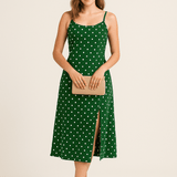 HERBERGER | Atmungsaktives Damen Top mit Punkten und schmalen Trägern