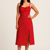 HERBERGER | Atmungsaktives Damen Top mit Punkten und schmalen Trägern