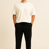 HERBERGER | Herren Hose in Rippstruktur mit lockerem Schnitt und flexiblem Bund