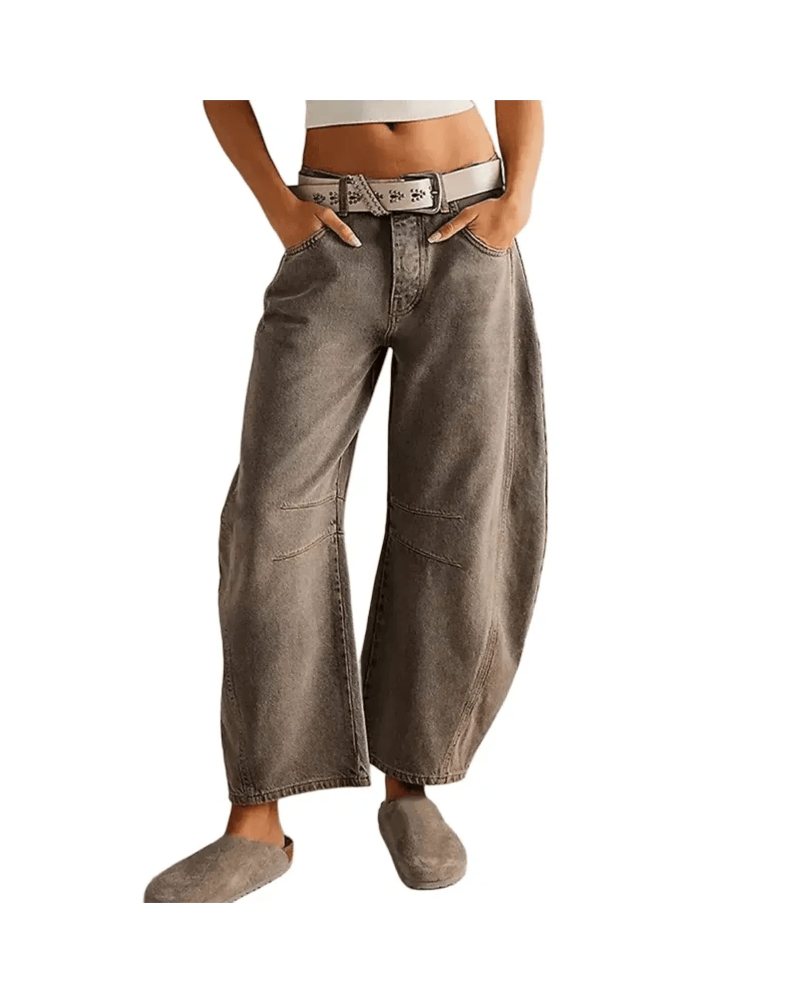 HERBERGER | Damen Jeans mit weitem Bein und klarer Silhouette Büro & Freizeit