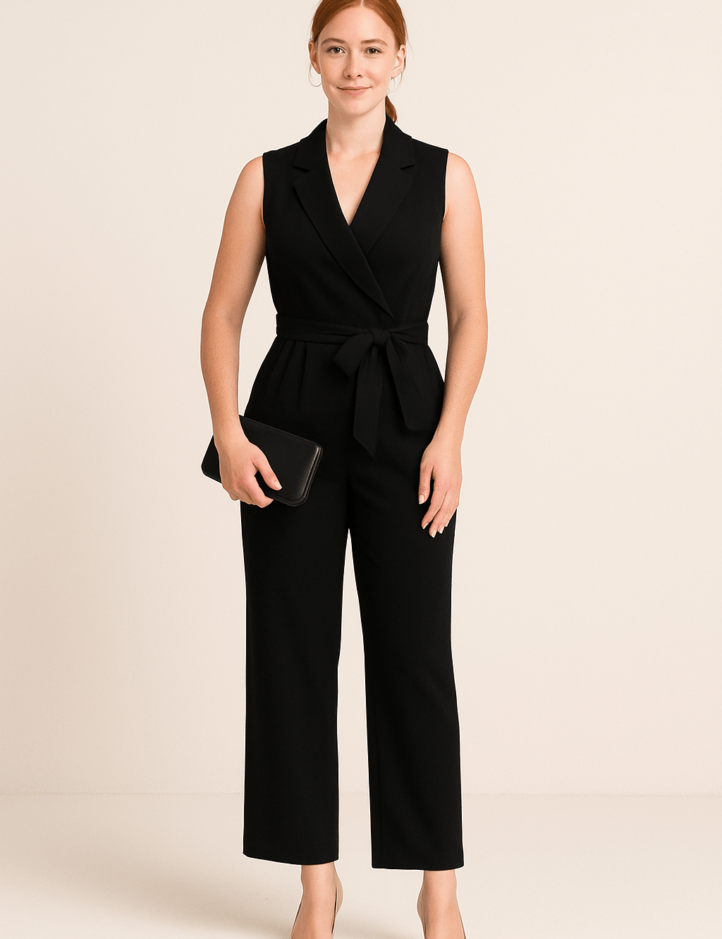 HERBERGER | Luftiges Damen Jumpsuit langärmelig mit weitem Bein