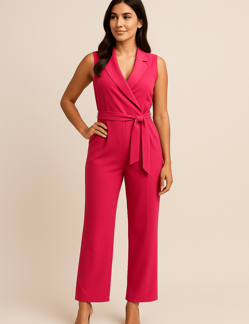 HERBERGER | Luftiges Damen Jumpsuit langärmelig mit weitem Bein