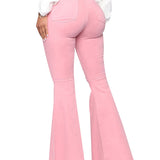 Elastische Mehrfarbige Flare Jeans