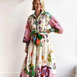 Schickes langes Abendkleid im Retro-Stil