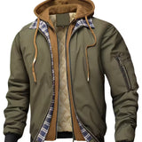 Sylvain™ Kapuzen Jacke Im Luftwaffe Stil Mit Reissverschluss