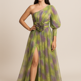 HERBERGER | luftig-leichtes Kleid mit One‑Shoulder‑Schnitt