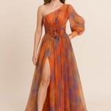 HERBERGER | luftig-leichtes Kleid mit One‑Shoulder‑Schnitt