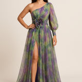 HERBERGER | luftig-leichtes Kleid mit One‑Shoulder‑Schnitt