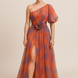 HERBERGER | luftig-leichtes Kleid mit One‑Shoulder‑Schnitt