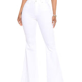 Elastische Mehrfarbige Flare Jeans