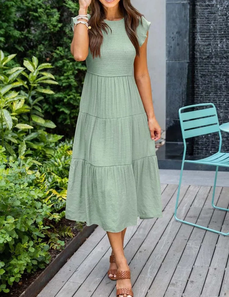 Megan | Raffiniertes bauchbedeckendes Kleid