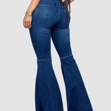 Elastische Mehrfarbige Flare Jeans