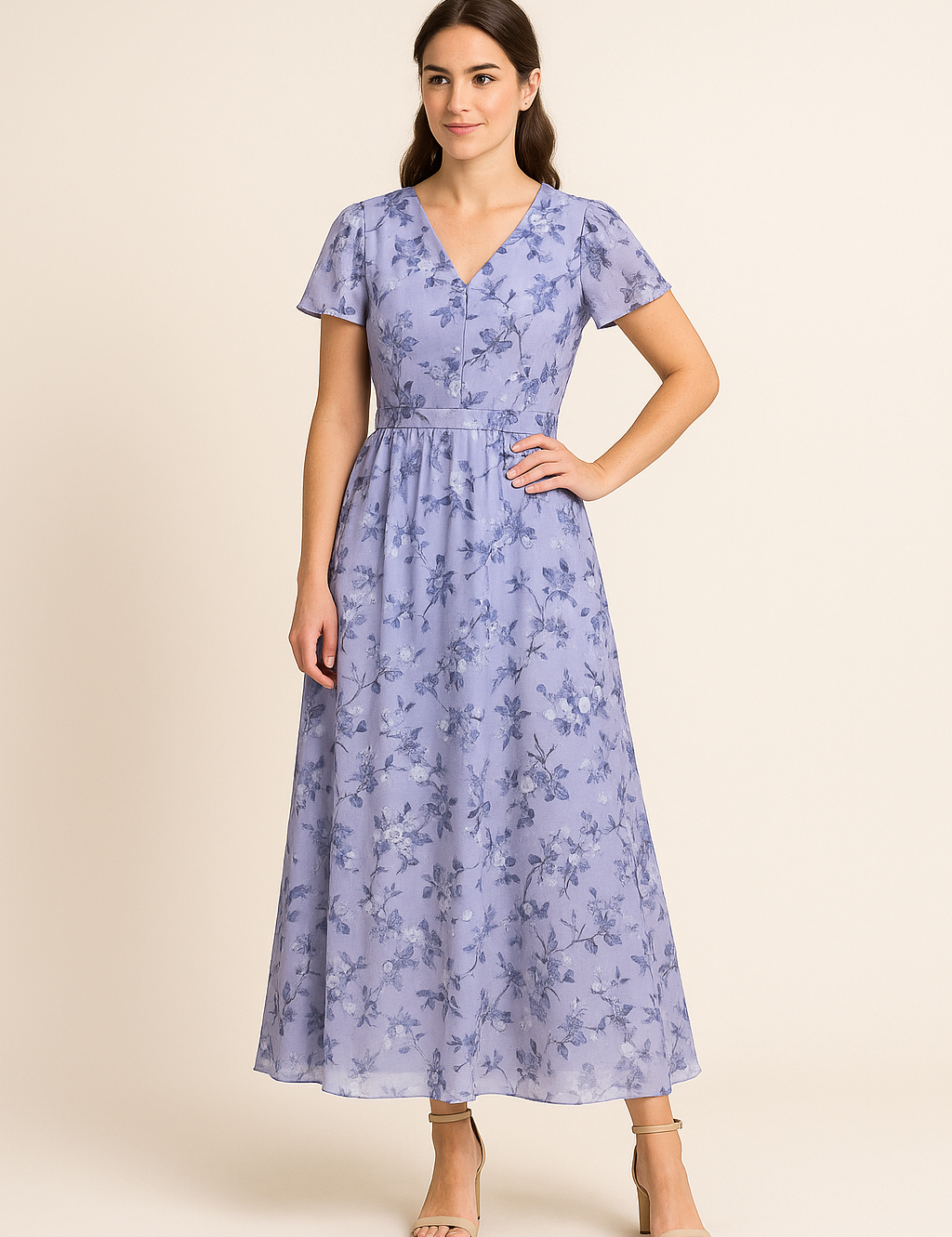 HERBERGER | Atmungsaktives Damen Midikleid elegant für Sommer