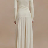 Jasmin Retro-Maxikleid mit Bardot-Ausschnitt