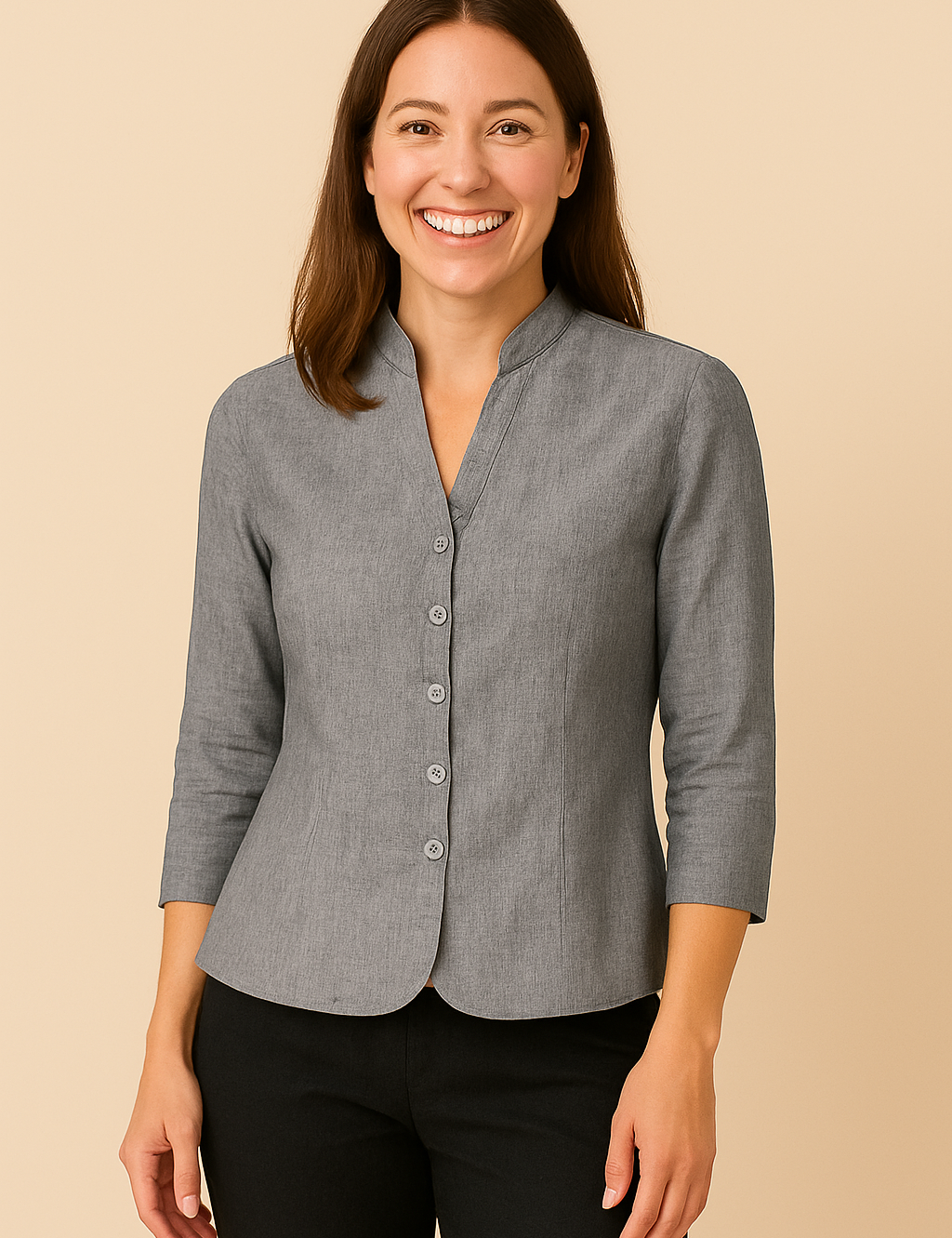 HERBERGER | Damen Blazer in Leinenstil leicht und sommerlich für im Büro, Feste & Freizeit