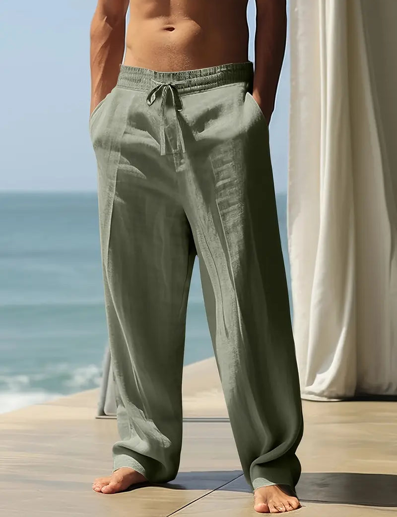 Babaev Stilvolle Leinen Hosen