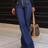 Damen Jeans mit Knopfleiste