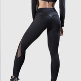 Yoga leggings mit Mesh Nähten
