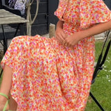 Ruth | Langes Kleid mit V-Ausschnitt