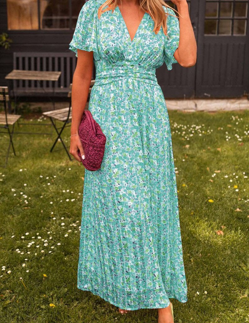 Ruth | Langes Kleid mit V-Ausschnitt