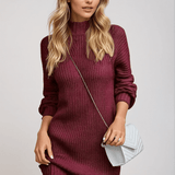 Julia Warmes Rollkragen Strickkleid