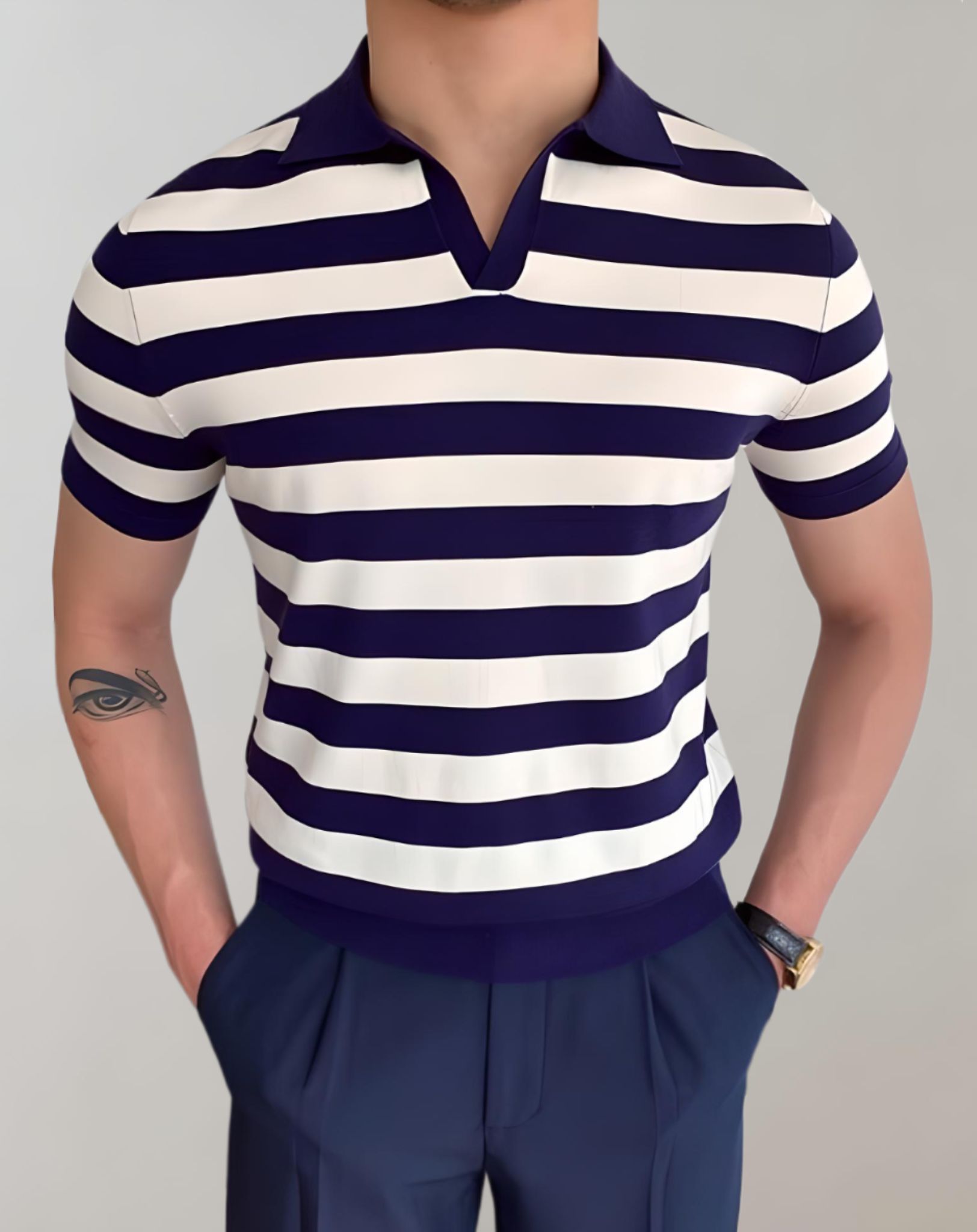 Zentralstil Herren Langarm Langarmshirt